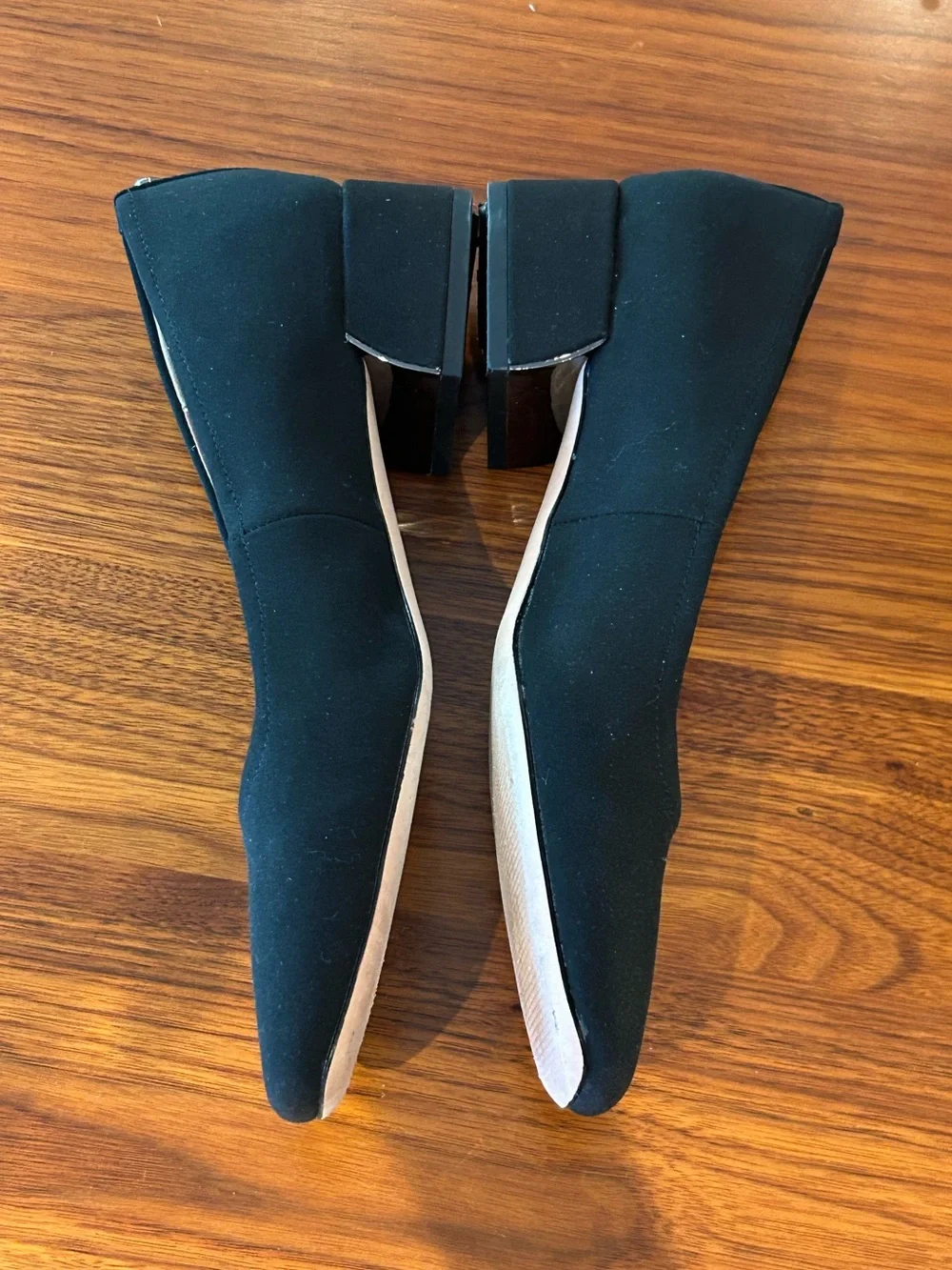Donald J. Pliner DREWW Ballet Black Low Block Heel Pumps